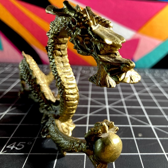 Brass Collectible Dragon Statue | Luck Dragon - Picture 9 of 16